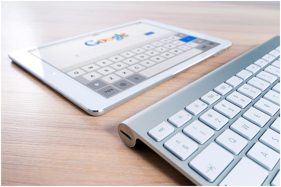screen and keyboard on a table