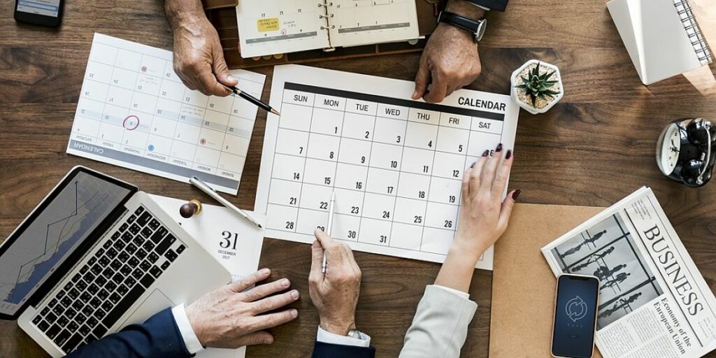 hands calendar