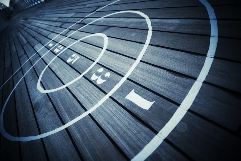 Deck Shuffleboard Game