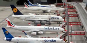Planes at an airport