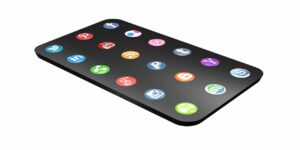 media social icon marketing mobile Facebook Twitter