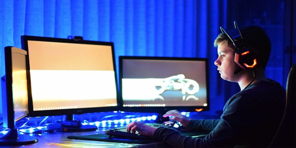 child play game technology business computer