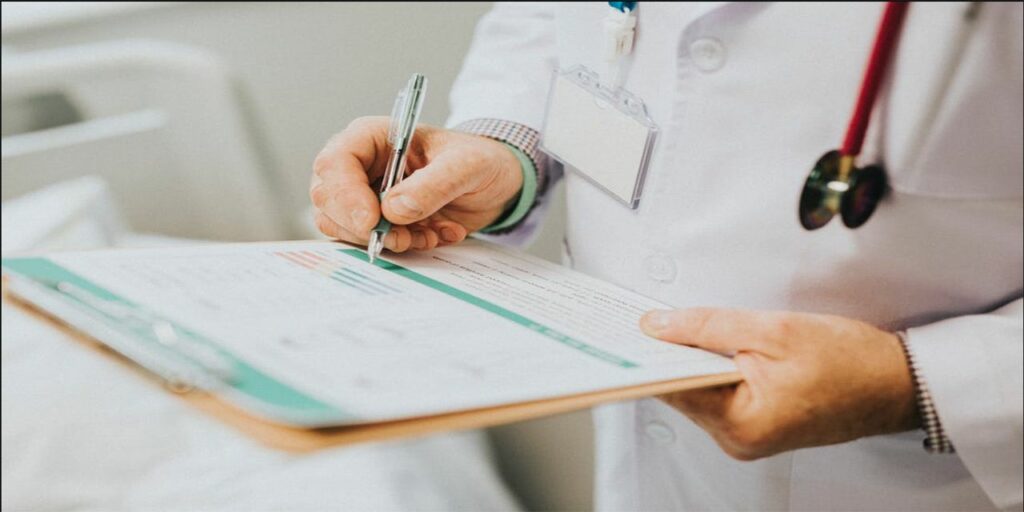 doctor holding a clipboard