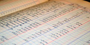 ledger accounting business money balance financial spreadsheet