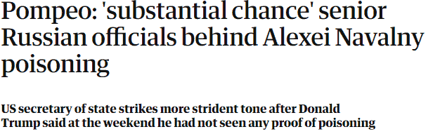 Screenshot The Guardian headline